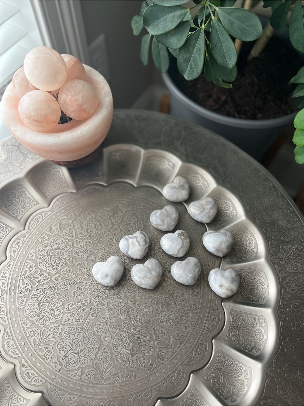 Agate Puff Heart